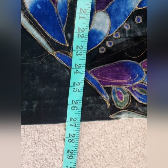 CHICO'S ANNIVERSARY COLLECTION silk/Rayon butterfly jacket. Size 1 (M/8) - Picture 14 of 15